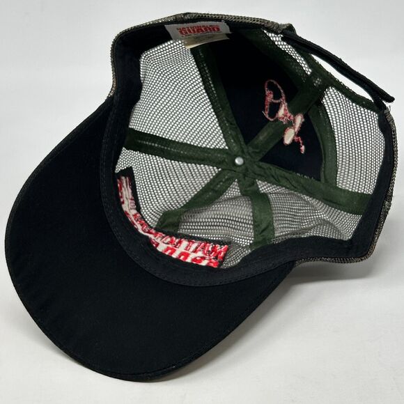 NASCAR Dale Earnhardt Jr Trucker Hat Baseball Cap National Guard Full Mesh Black - Picture 4 of 9